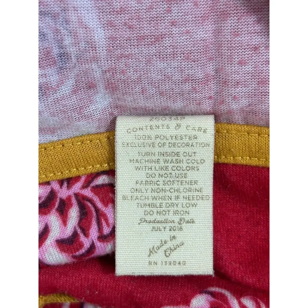 Matilda Jane Sleepyhead‎ PJ Gown Girls Size 8 Red Rose Pattern Tiered Ruffle Hem